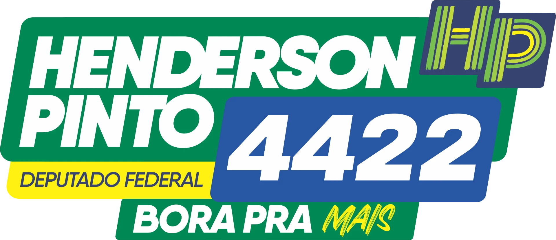 Logo com “Bora pra mais”